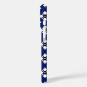 Oriental Indigo White Katazome Blume Muster Case-Mate iPhone Hülle (Rückseite / Links)