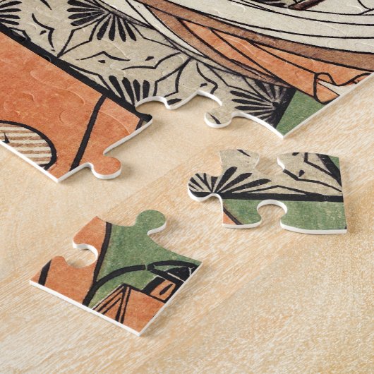 Oriental japanese geisha maiko ukiyo-e art puzzle (Seite)