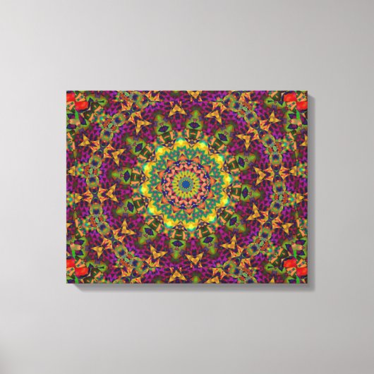 Oriental Kaleidoscope Wall Leinwand (Vorderseite)