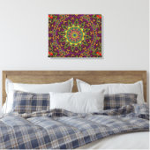 Oriental Kaleidoscope Wall Leinwand (Insitu (Schlafzimmer))