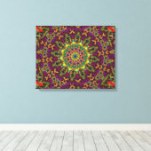 Oriental Kaleidoscope Wall Leinwand (Insitu (Holzboden))