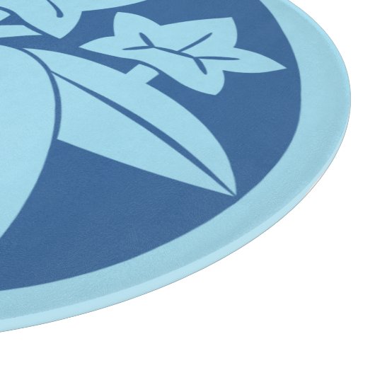 Oriental Kamakura Minamoto Mon Japanischer Clan Bl Schneidebrett (Ecke)