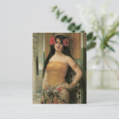 Oriental Lady Vintag Postcard Postkarte (Stehend Vorderseite)