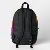 ORIENTAL Lila rosa Muster - Rucksack (Rückseite)