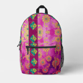ORIENTAL Lila rosa Muster - Rucksack (Vorderseite)