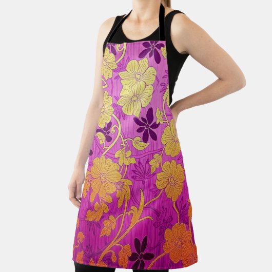ORIENTAL Lila rosa Muster - Schürze (InSitu)