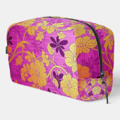 ORIENTAL Lila rosa Muster - Toilettenbeutel Waschbeutel (Rechte Ecke)