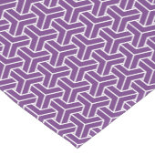 Oriental Lila White Ayame Japan Bishamon Muster Kurzer Tischläufer (Ecke)