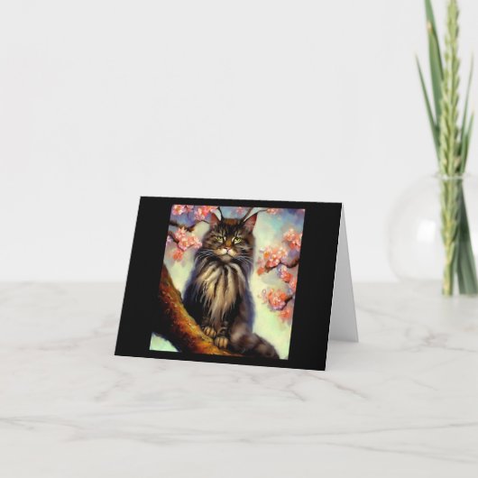 Oriental Longhair Cat Karte (Vorderseite)