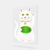 Oriental Lucky Cat Acrylschild (Winkel)