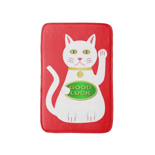 Oriental Lucky Cat Badematte (Vorderseite Vertikal)