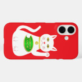 Oriental Lucky Cat Case-Mate iPhone Hülle (Rückseite (Horizontal))
