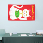 Oriental Lucky Cat Custom Chinese New Year Banner (Messeveranstaltung)