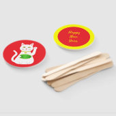 Oriental Lucky Cat Custom Chinese New Year Fächer (Non-assembled)