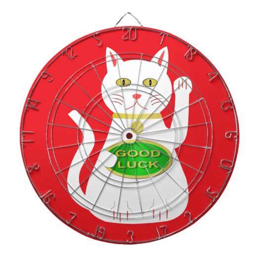 Oriental Lucky Cat Dartscheibe (vorne)
