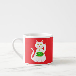 Oriental Lucky Cat Espressotasse