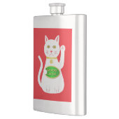 Oriental Lucky Cat Flachmann (Links)