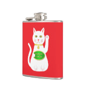 Oriental Lucky Cat Flachmann (Links)