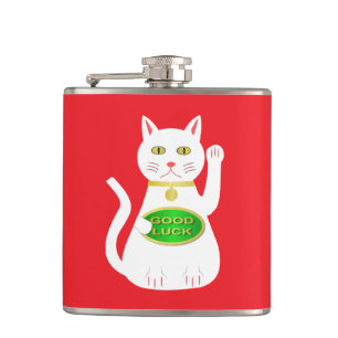 Oriental Lucky Cat Flachmann
