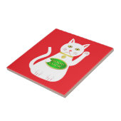 Oriental Lucky Cat Fliese (Seite)