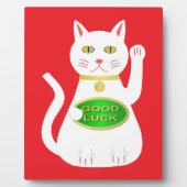 Oriental Lucky Cat Fotoplatte (Vorderseite)