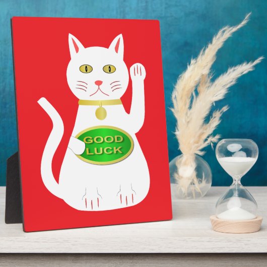 Oriental Lucky Cat Fotoplatte (Seite)