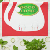 Oriental Lucky Cat Geschirrtuch (Gefaltet)