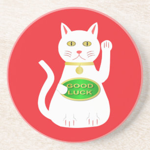 Oriental Lucky Cat Getränkeuntersetzer