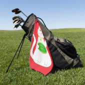 Oriental Lucky Cat Golfhandtuch (Gras)