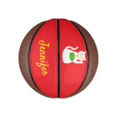 Oriental Lucky Cat Individuelle Name Mini Basketball (Vertikal)