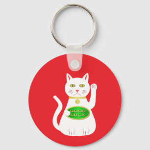 Oriental Lucky Cat Individuelle Name Schlüsselanhänger