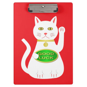 Oriental Lucky Cat Klemmbrett