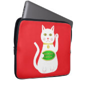 Oriental Lucky Cat Laptopschutzhülle (Vorne Rechts)