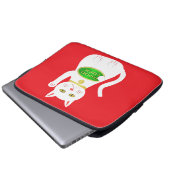 Oriental Lucky Cat Laptopschutzhülle (Vorne Knopf)