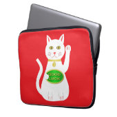 Oriental Lucky Cat Laptopschutzhülle (Vorderseite Links)