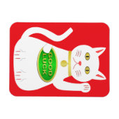 Oriental Lucky Cat Magnet (Horizontal)