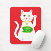 Oriental Lucky Cat Mousepad (Mit Mouse)