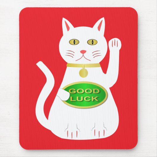 Oriental Lucky Cat Mousepad (Vorne)