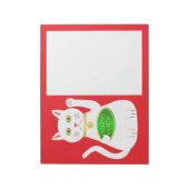 Oriental Lucky Cat Notizblock (Rotiert)