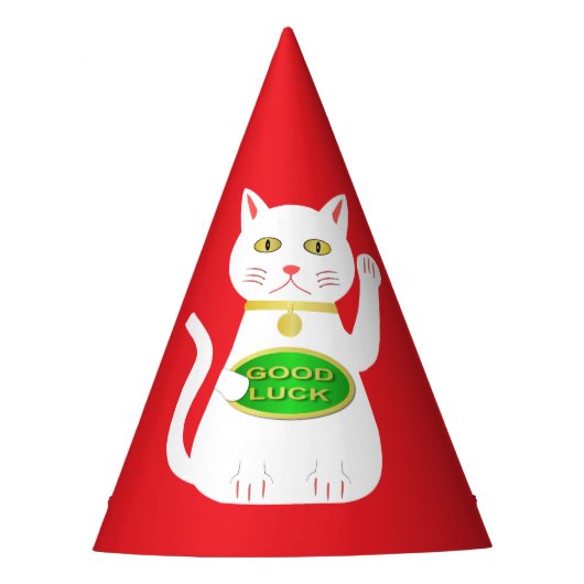 Oriental Lucky Cat Partyhütchen (Vorderseite)