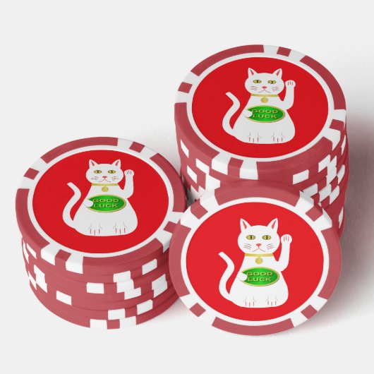 Oriental Lucky Cat Pokerchips (Stapel)