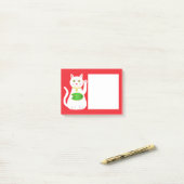 Oriental Lucky Cat Post-it Klebezettel (Auf Schreibtisch)