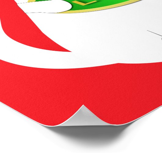 Oriental Lucky Cat Poster (Ecke)