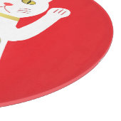 Oriental Lucky Cat Schneidebrett (Ecke)