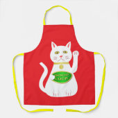 Oriental Lucky Cat Schürze (Vorderseite)
