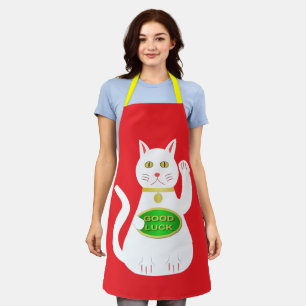 Oriental Lucky Cat Schürze