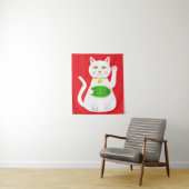 Oriental Lucky Cat Wandteppich (Beispiel)