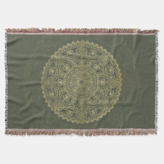 Oriental Mandal - Throw Blanket Decke (Vorderseite)