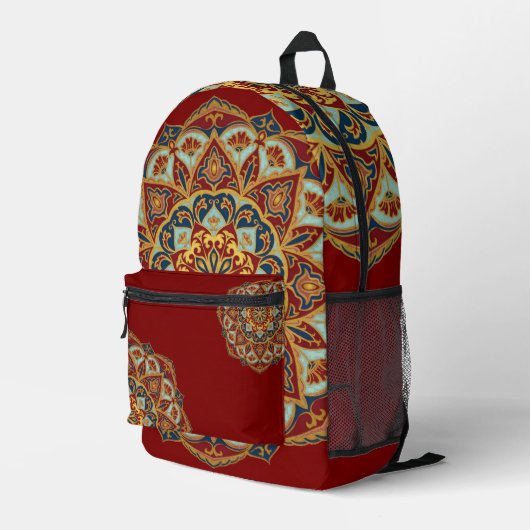ORIENTAL Mandala - Backpack Bedruckter Rucksack (Rückseitige Ecke Rechts)