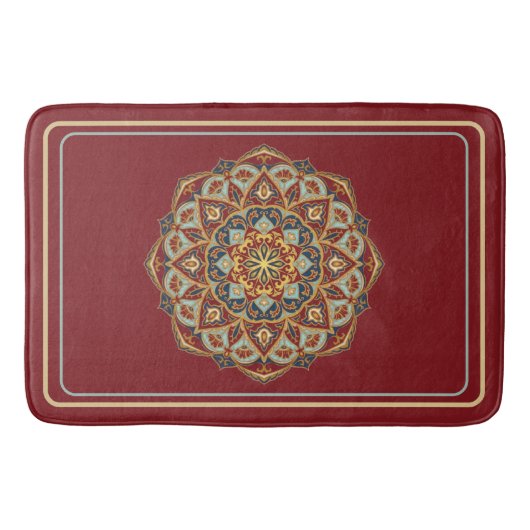 Oriental Mandala - Bath Mat Badematte (Vorderseite)